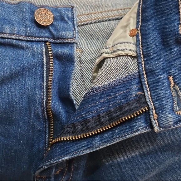 MOTHER The Weekender Fray Jean In Gold Rush Sz 28 Floral Embroidered Boho Flare - Picture 6 of 9